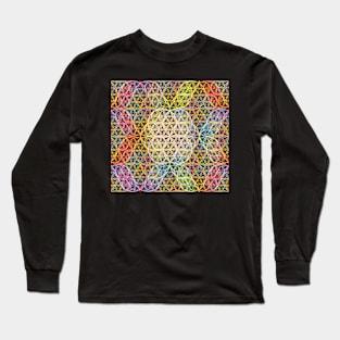 Colorful circles (dark background) Long Sleeve T-Shirt